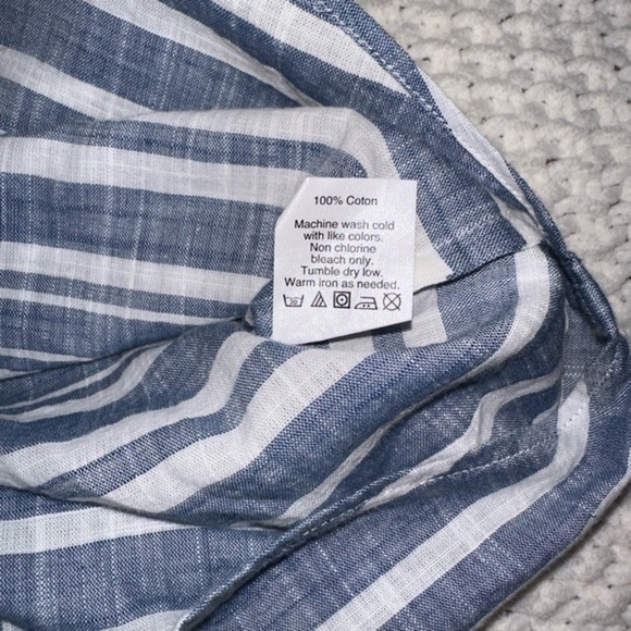 J Crew Womens Perfect Shirt Striped Button Down Shirt Size M - Picture 3 of 8